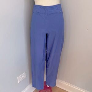 Cato Blue High-Rise Ankle Cropped Pants